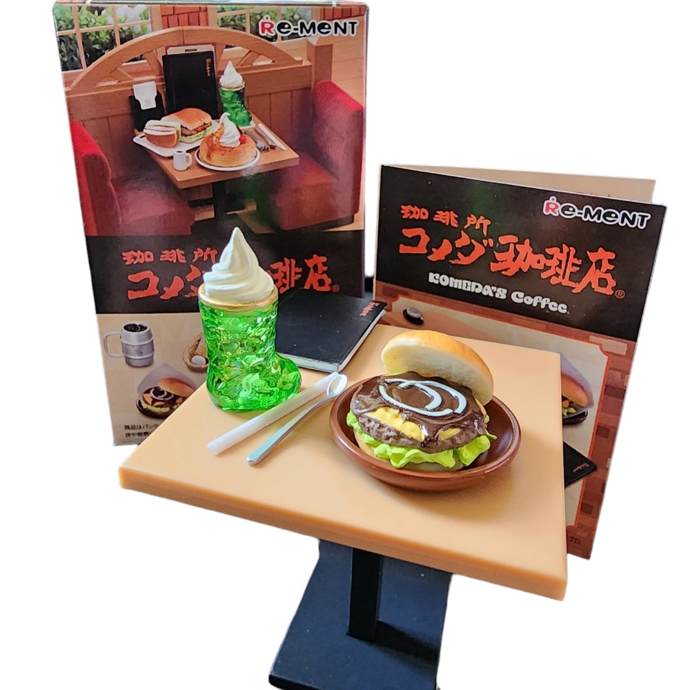 Re-Ment Komeda's Coffee "Cute Boots Glass" Confirmed Miniature Set